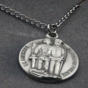 Sterling Silver medal  St Michael patron of Police